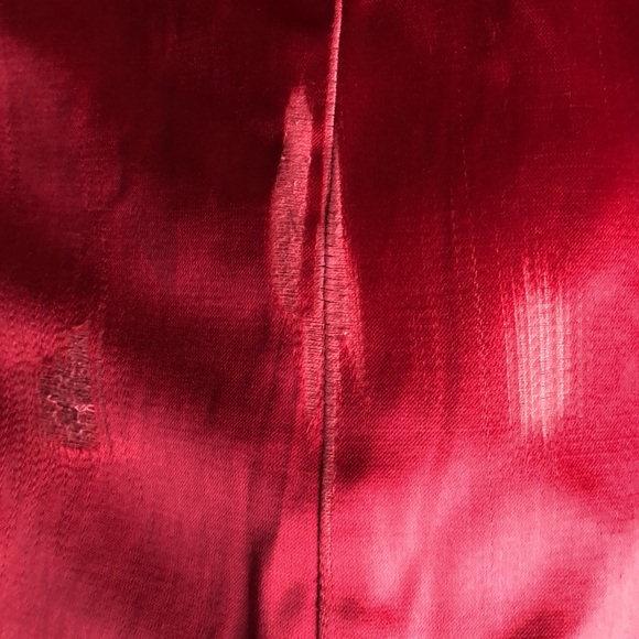 Red Winter Wool Coat with Hood - Picture 12 of 14